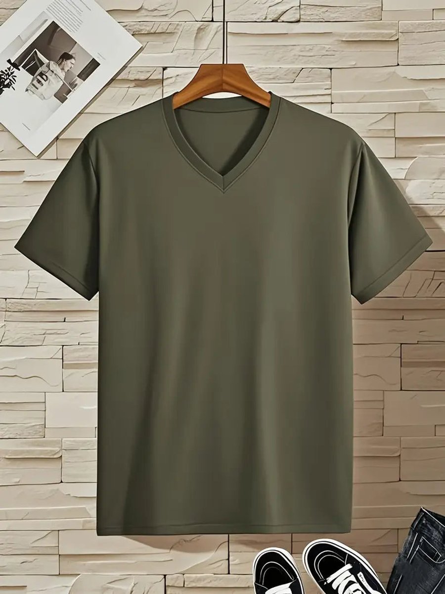 Stefan | Men's Slim Fit V-Neck Short Sleeve T-Shirt