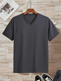 Stefan | Men's Slim Fit V-Neck Short Sleeve T-Shirt