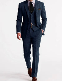 Andreas | Men's Classic Fit Tweed Winter Suit with Vest