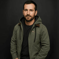 Fabian | Men's Vintage Hooded Zip Winter Jacket with Fleece Lining