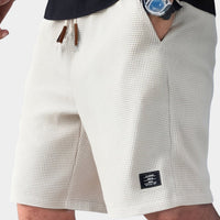 Niklas | Men's Waffle Texture Relaxed Fit Drawstring Shorts
