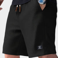 Niklas | Men's Waffle Texture Relaxed Fit Drawstring Shorts