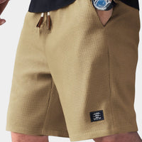 Niklas | Men's Waffle Texture Relaxed Fit Drawstring Shorts