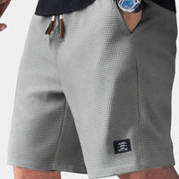Niklas | Men's Waffle Texture Relaxed Fit Drawstring Shorts
