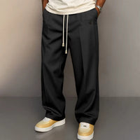 Sebastian | Men's Modern Fit Wide Drawstring Trousers