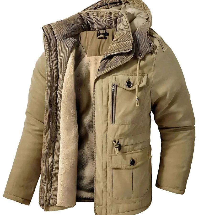 Matthias | Men's Waterproof Windproof Fleece Lined Hooded Winter Jacket