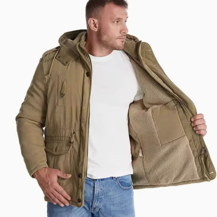 Matthias | Men's Waterproof Windproof Fleece Lined Hooded Winter Jacket