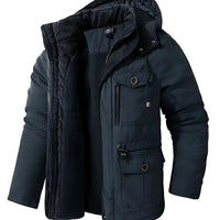 Matthias | Men's Waterproof Windproof Fleece Lined Hooded Winter Jacket
