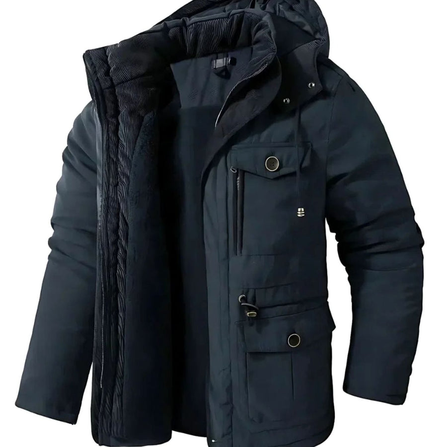 Matthias | Men's Waterproof Windproof Fleece Lined Hooded Winter Jacket