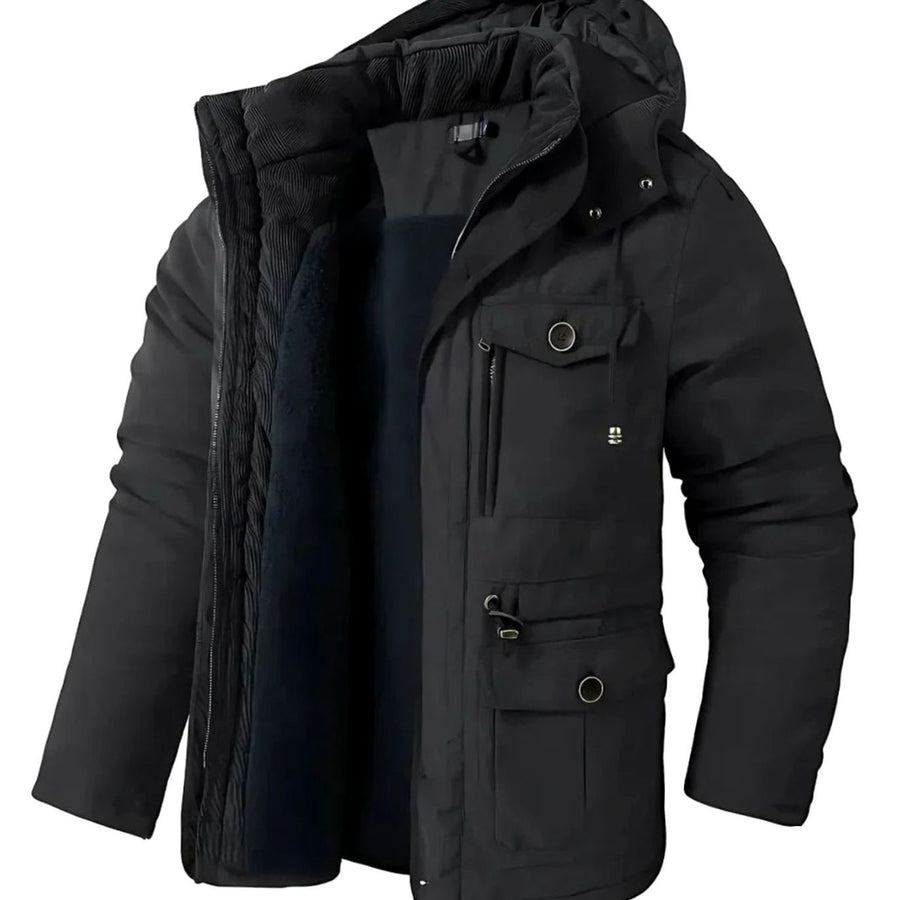 Matthias | Men's Waterproof Windproof Fleece Lined Hooded Winter Jacket