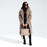 Hester Elegant Coat in Khaki