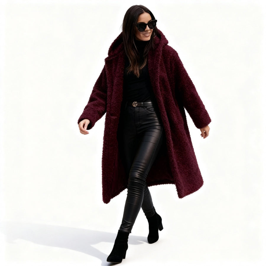 Hester Elegant Coat in Red