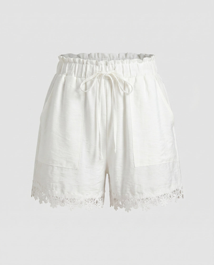 Hester Linen Trousers in Beige