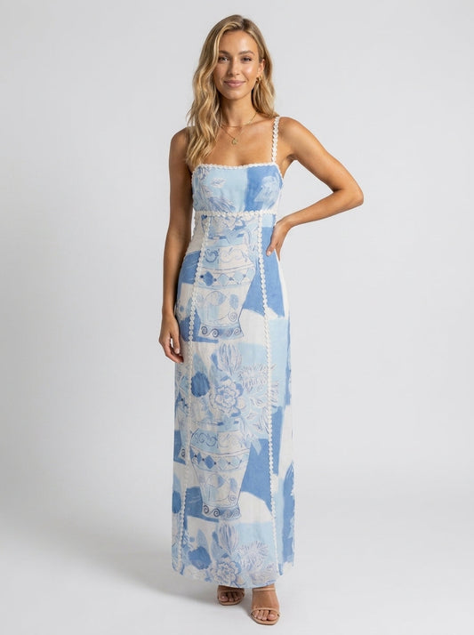 HAZEL | FLORAL CORSET MAXI DRESS
