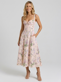 KIARA | FLORAL BACKLESS MAXI DRESS