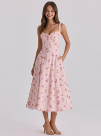 KIARA | FLORAL BACKLESS MAXI DRESS