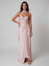 ALESSIA | CORSET STRAPLESS MAXI DRESS