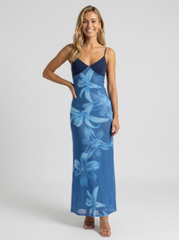 GIA | FLORAL BODYCON MAXI DRESS