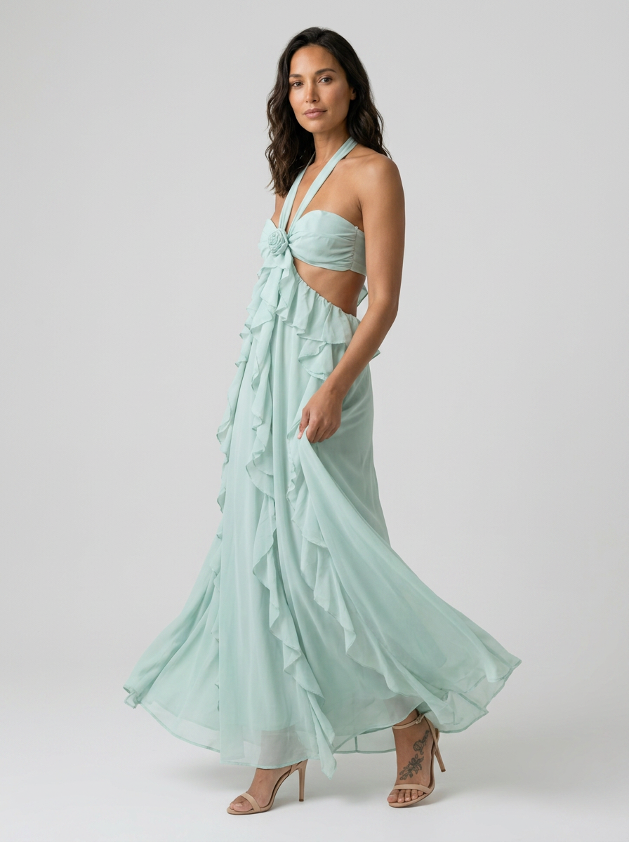 DAHLIA | FLORAL BACKLESS MAXI DRESS