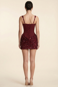 SCARLET SCULPT MINI DRESS