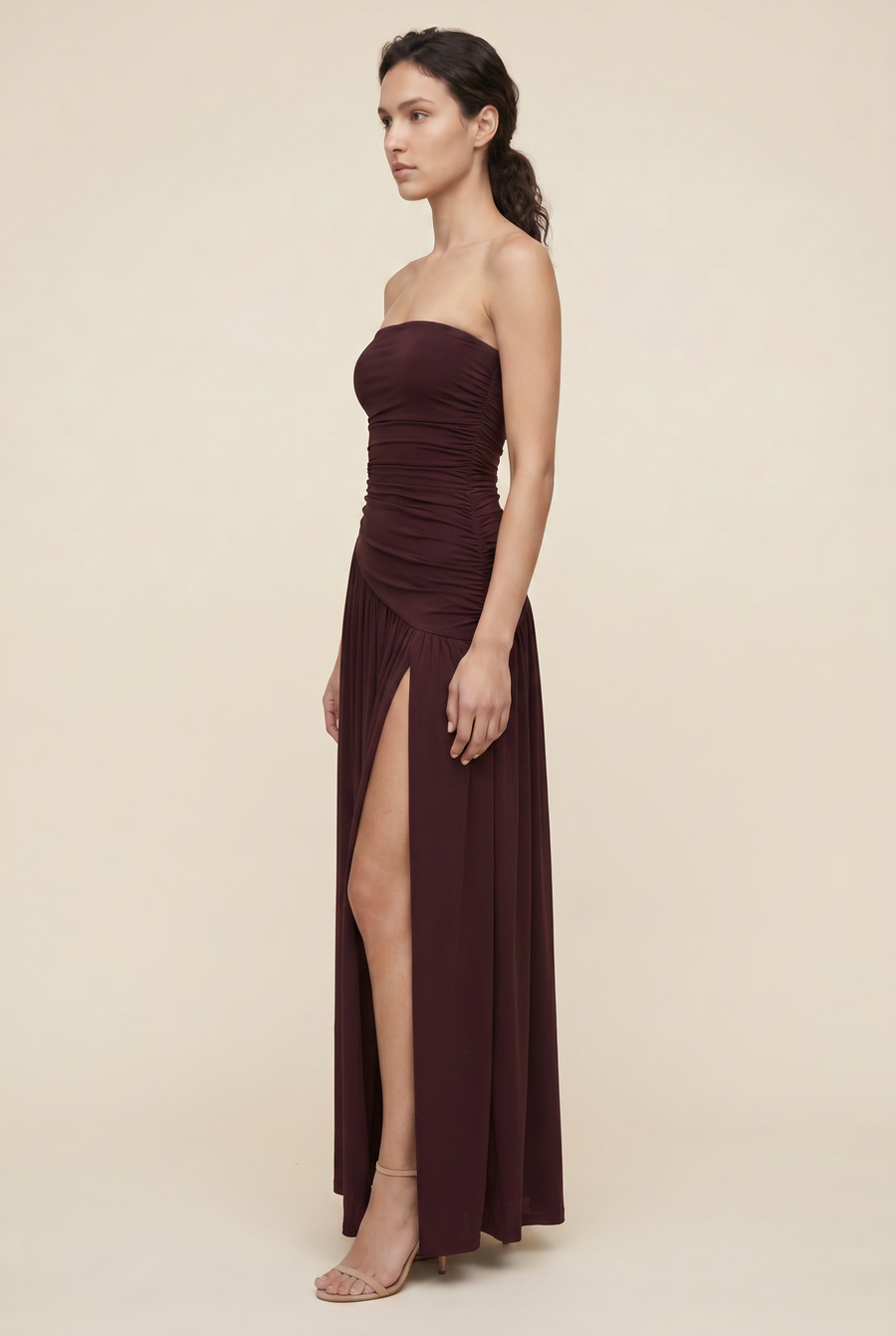 MAROON MAXI DRESS