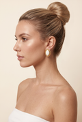 JAMY TEXTURED ELLIPSE EARRINGS