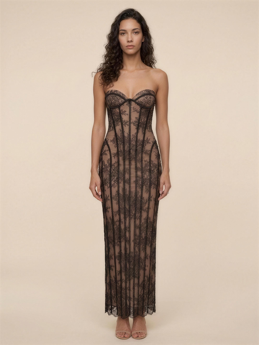 CHARLEE | JEAN MAXI DRESS