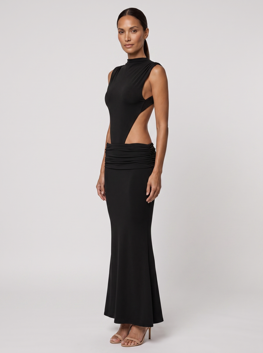 LUISA | PINAFORE MAXI DRESS