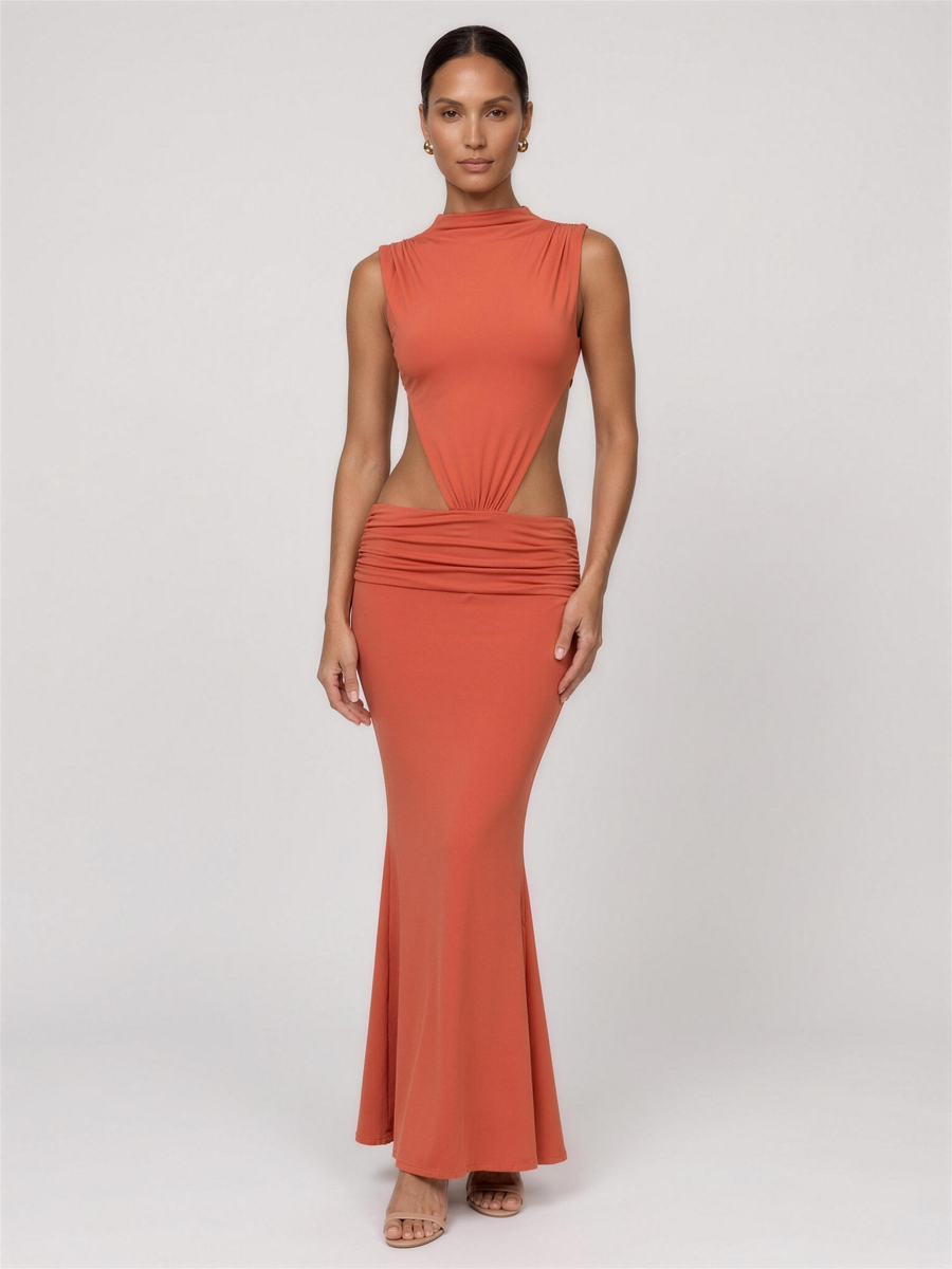 LUISA | PINAFORE MAXI DRESS