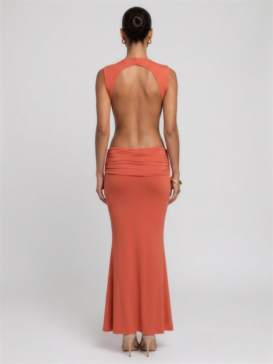 LUISA | PINAFORE MAXI DRESS