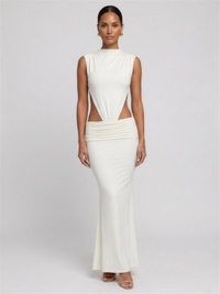 LUISA | PINAFORE MAXI DRESS