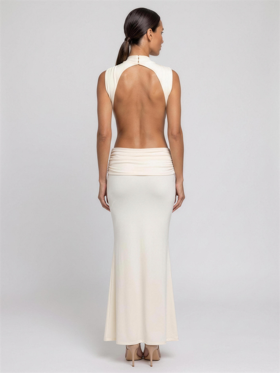 LUISA | PINAFORE MAXI DRESS