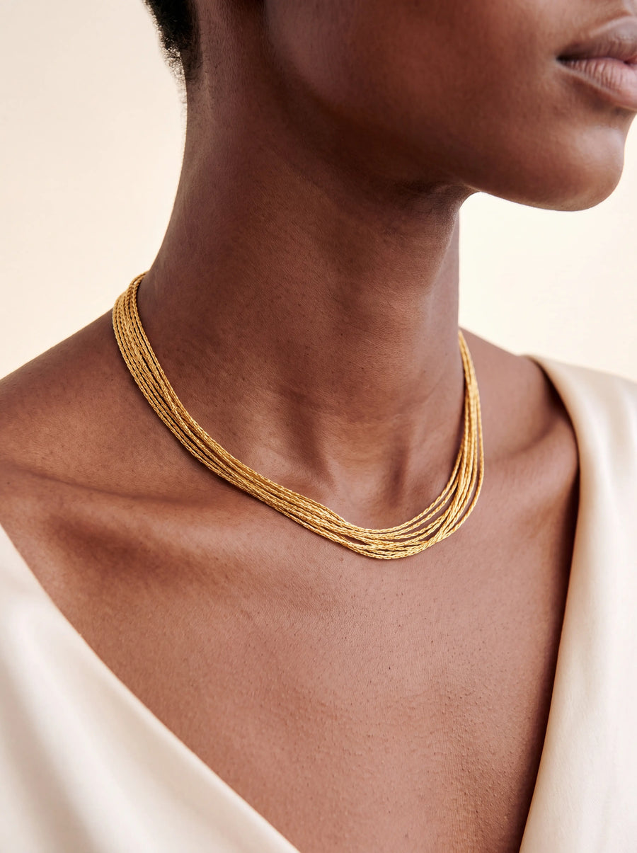 Gigi Necklace - Gold - Brass