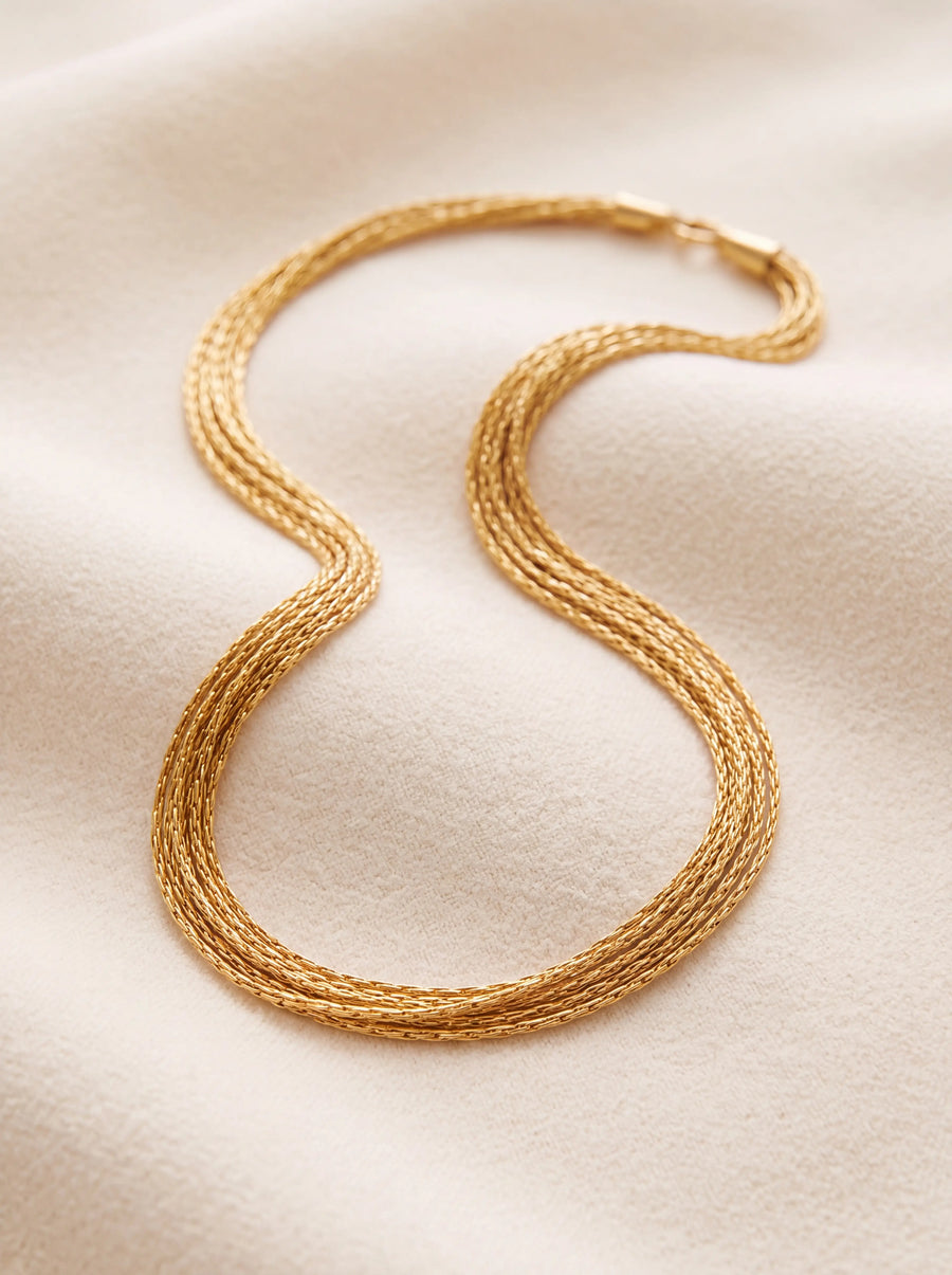 Gigi Necklace - Gold - Brass
