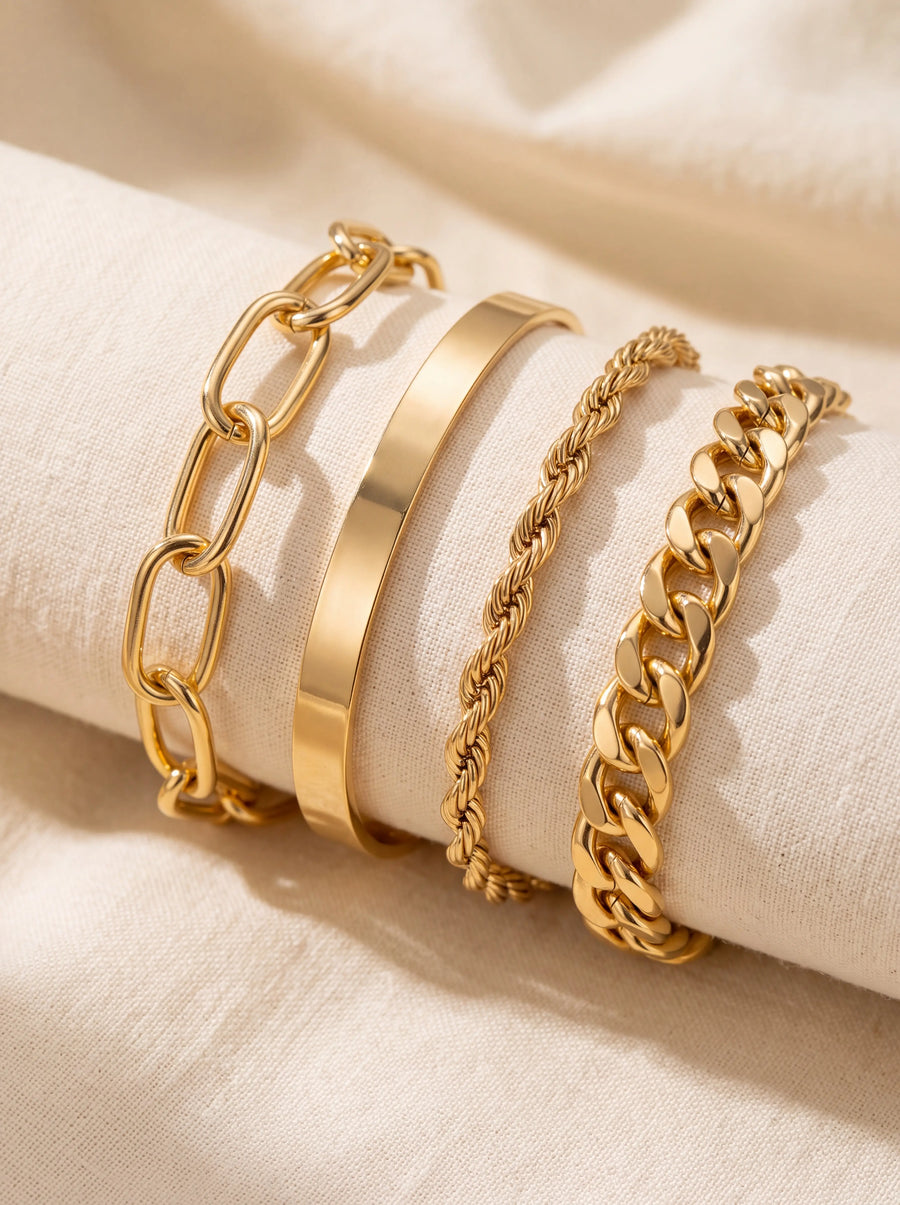 Tara Diamond Jewelry | Stellar 4piece Gold Bracelet Set | Color: Gold | Size: Os