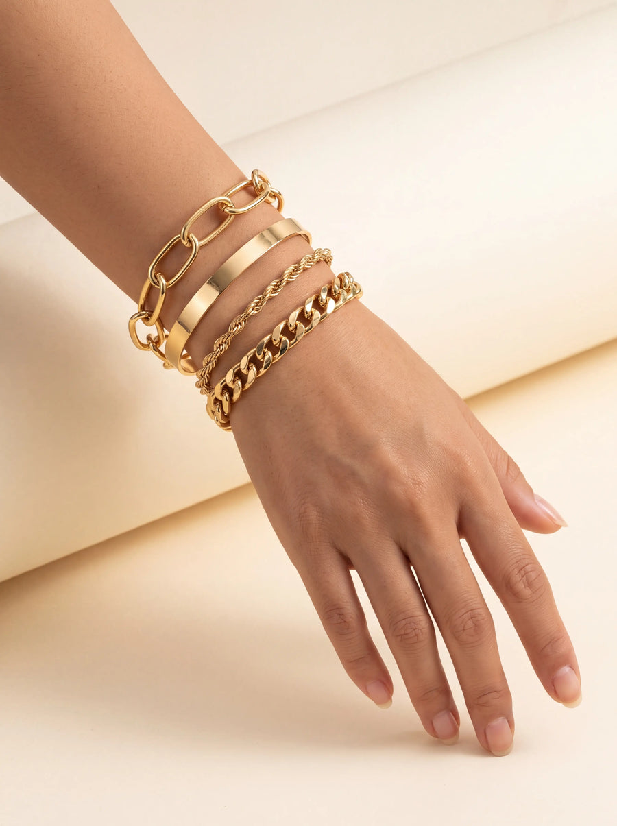 Tara Diamond Jewelry | Stellar 4piece Gold Bracelet Set | Color: Gold | Size: Os