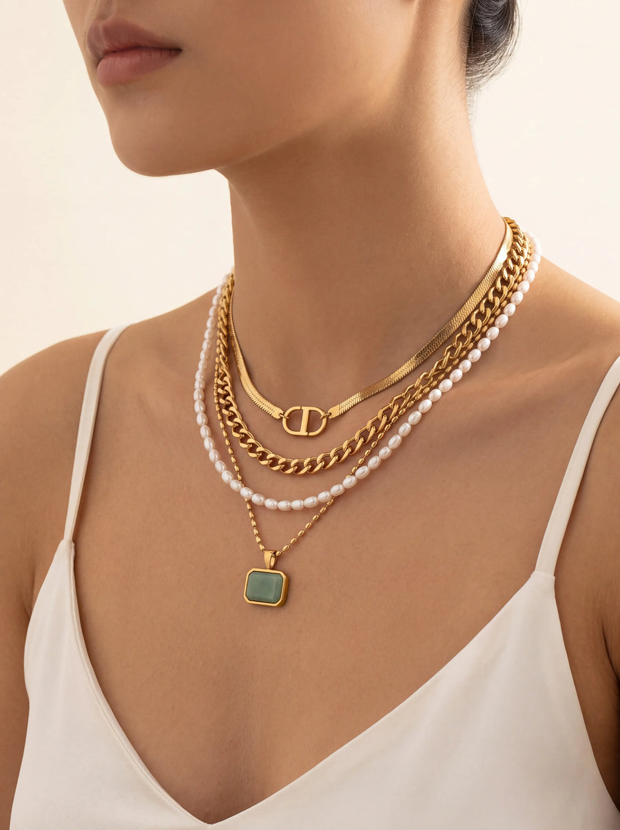 4 Piece Favorite Necklace Set (Best Selling) | Waterproof 4 Piece Set
