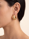 IDA Gold Chunky Drop Earrings