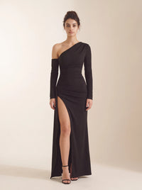 Madeline Maxi Dress Black - front