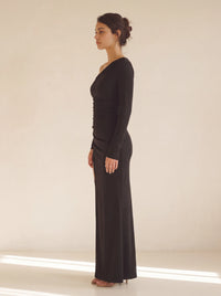 Madeline Maxi Dress Black - side