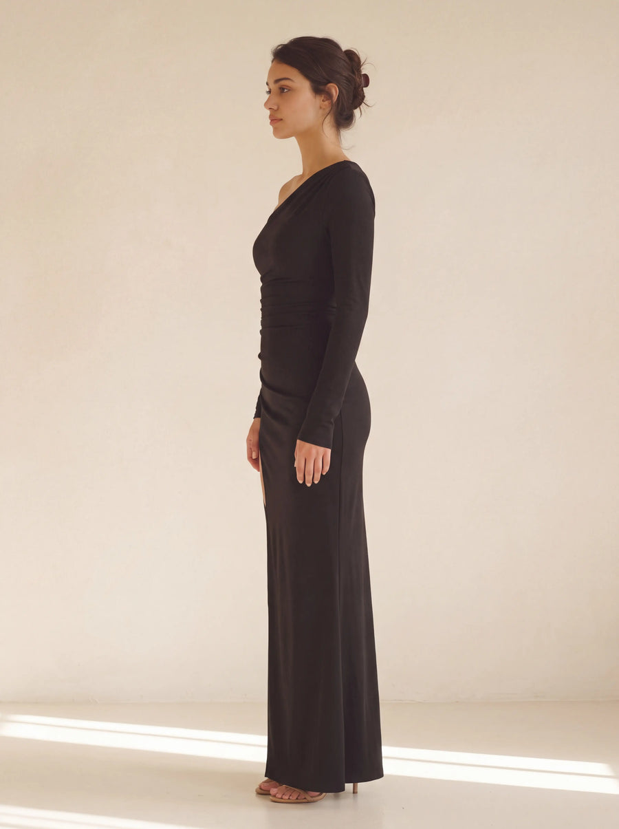 Madeline Maxi Dress Black - side