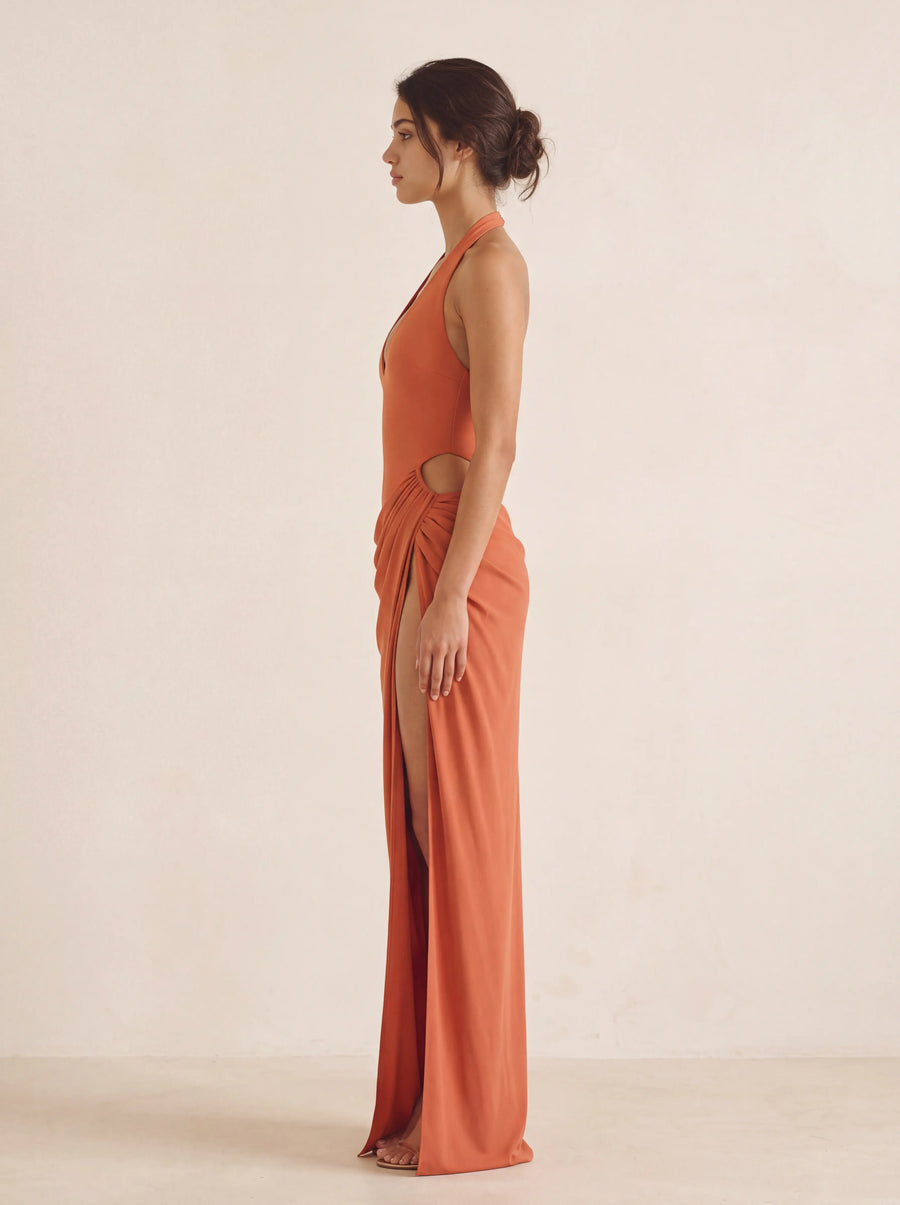Marlene Maxi Dress – Burnt Orange