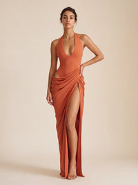 Marlene Maxi Dress – Burnt Orange