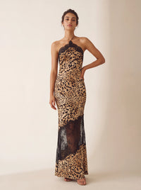 Naomi Maxi Dress – Leopard Print