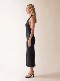 Carys Midi Dress – Black