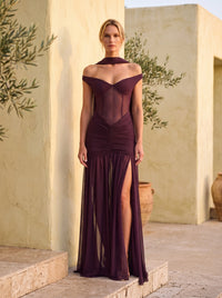Rosa Maxi Dress – Plum