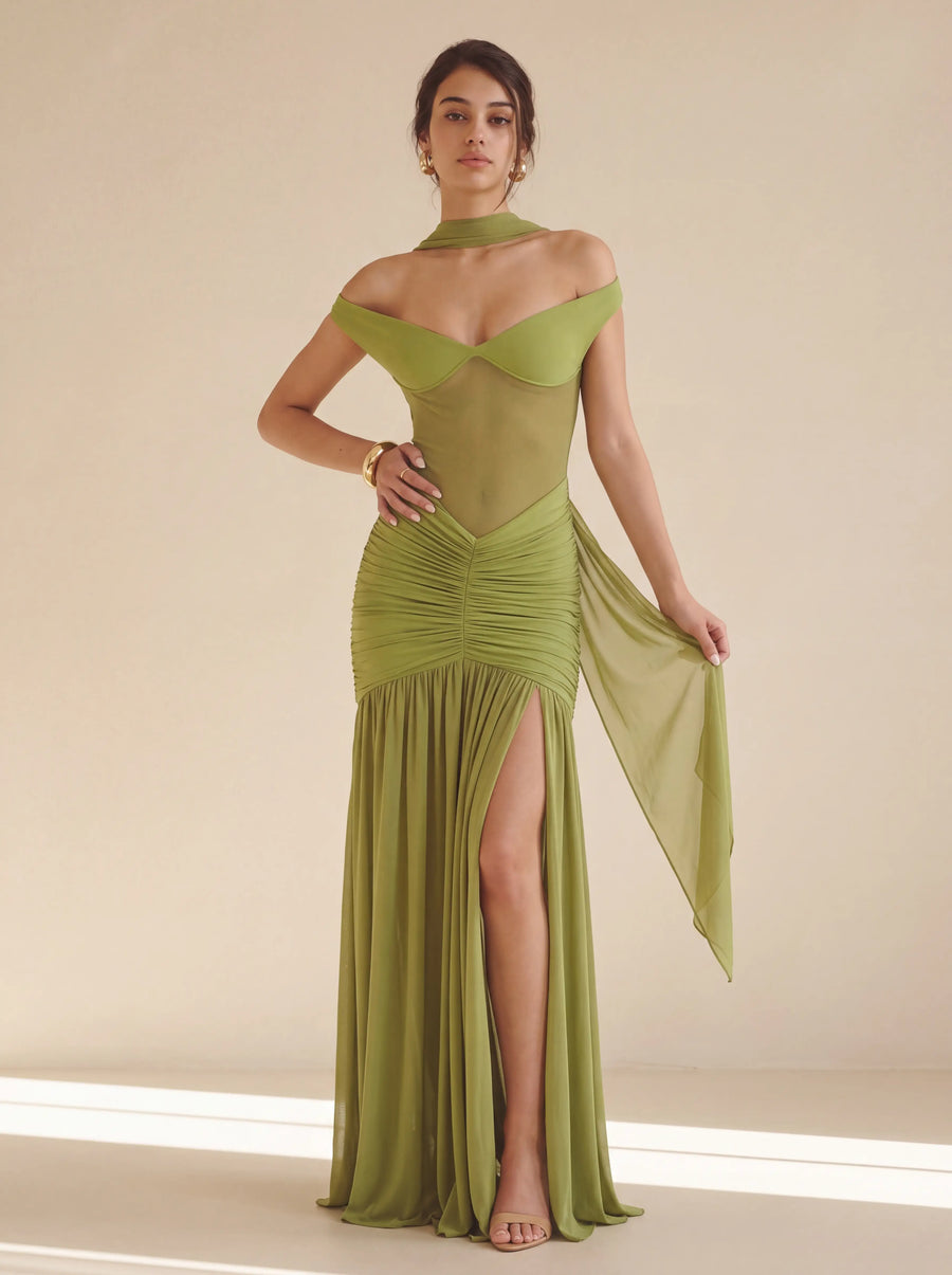 Rosa Maxi Dress – Olive