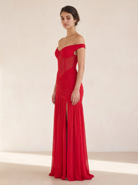 Rosa Maxi Dress – Red