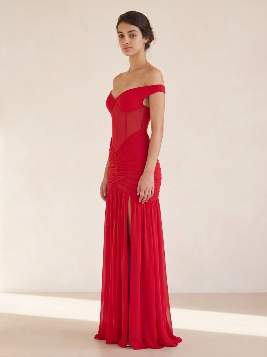 Rosa Maxi Dress – Red