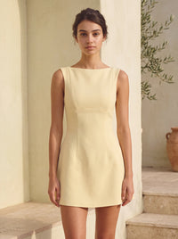 Emily Mini Dress – Lemon